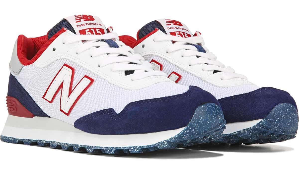 new balance red white and blue sneakers