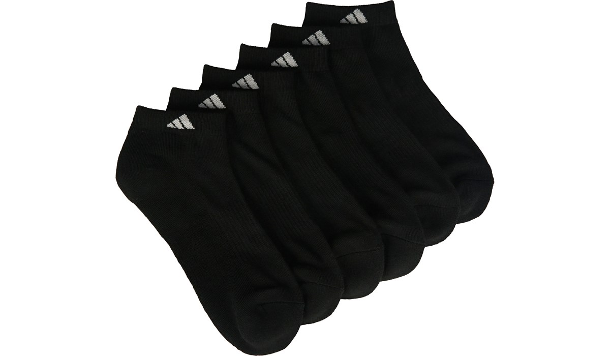 ADIDAS Women's Athletic Cushioned No Show Socks, 6 Pack