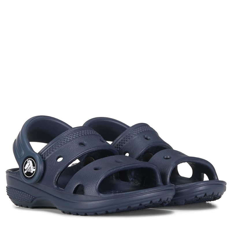 Crocs Kids' Classic Sandal Toddler Sandals (Navy) - Size 8.0 M