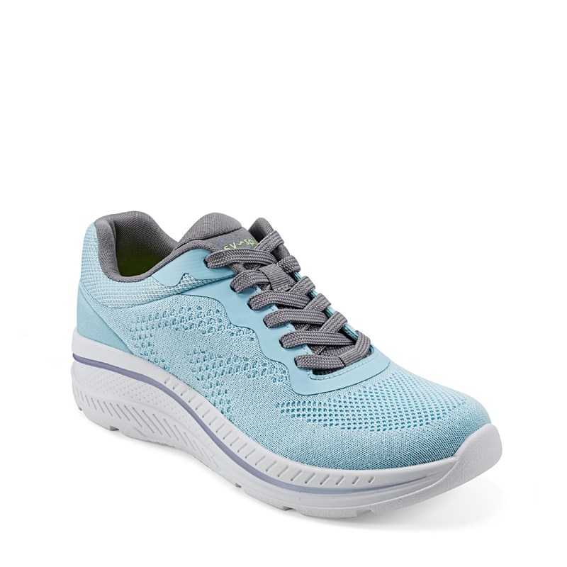 Easy Spirit Women's Pippa Sneakers (Light Blue/Grey Fabric) - Size 10.0 M