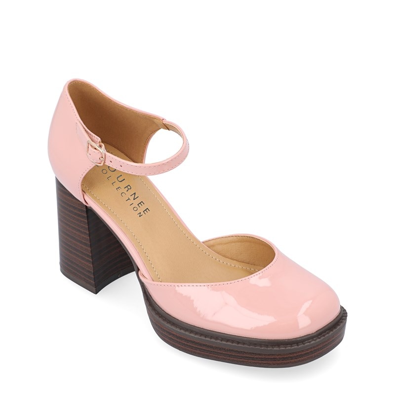 Journee Collection Women's Sophilynn Mary Jane Pump Shoes (Pink) - Size 9.5 M