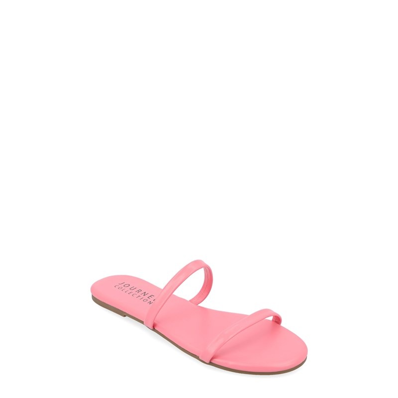 Journee Collection Women's Adyrae Slide Sandals (Pink) - Size 8.0 M