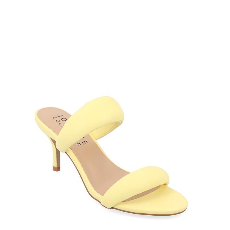 Journee Collection Women's Mellody Slide Dress Sandals (Yellow) - Size 8.5 M