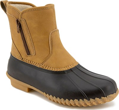 ladies slip on duck boots