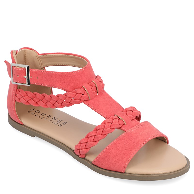 Journee Collection Women's Florence Gladiator Sandals (Coral) - Size 6.5 M