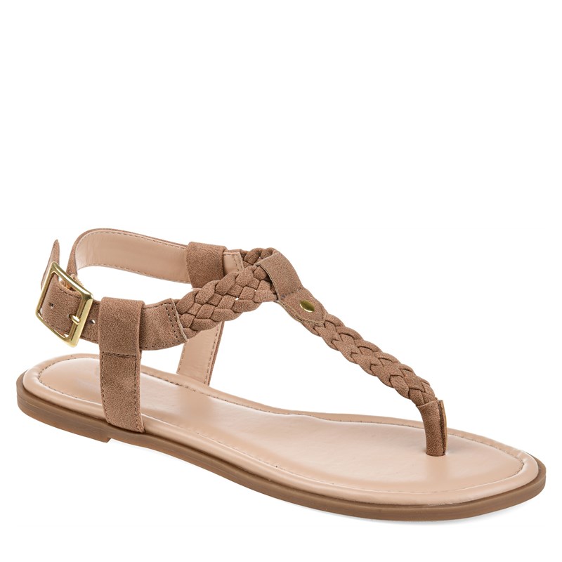 Journee Collection Women's Genevive Sandals (Brown) - Size 6.5 M