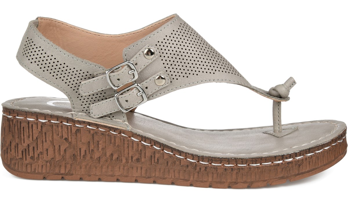 Journee Collection Women's Mckell Wedge Sandal | Famous Footwear