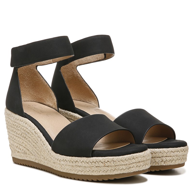 UPC 727689384589 product image for Soul Naturalizer Women's Oakley Espadrille Wedge Sandals (Black) - Size 8.0 M | upcitemdb.com