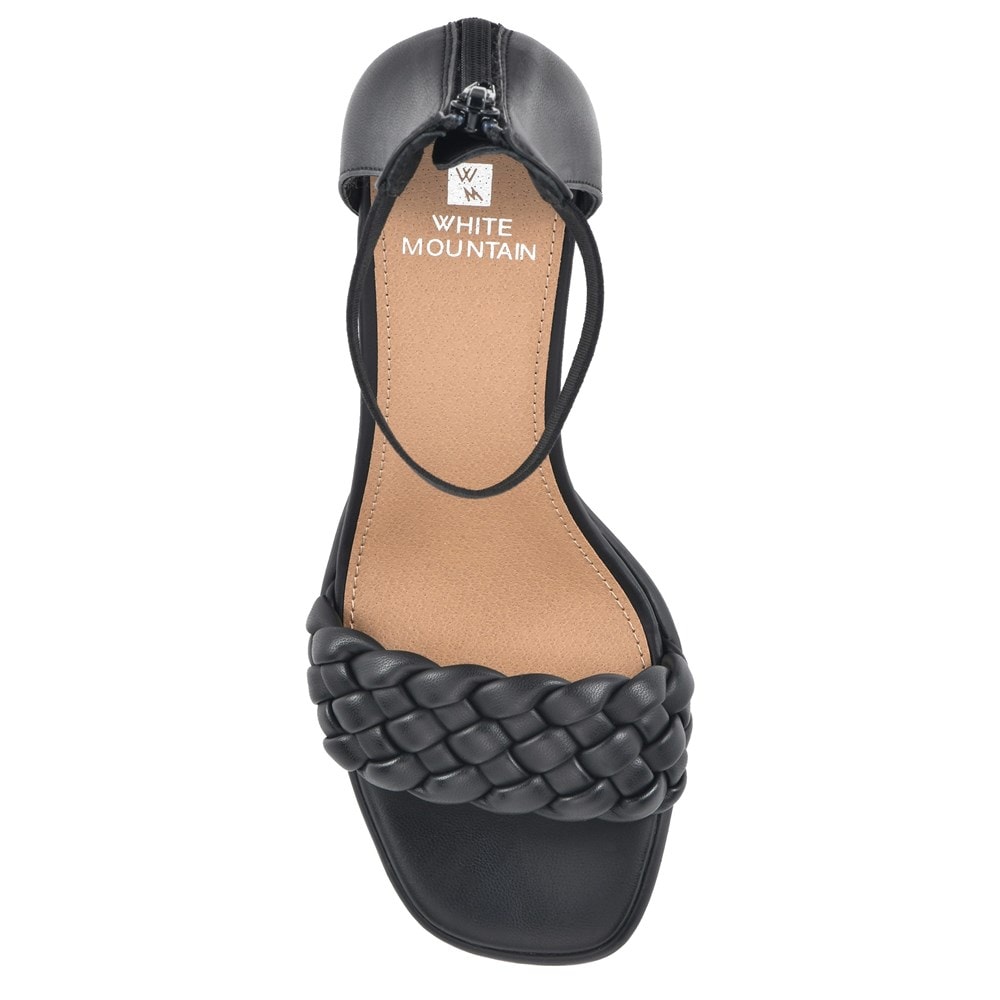 White mountain hot sale black sandals