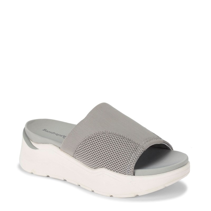 Baretraps Women's Whisper Platform Slide Sandals (Light Grey) - Size 8.5 M