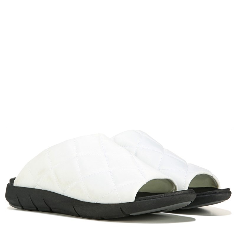 Bearpaw Women's Audrey Slide Sandals (White) - Size 8.0 M