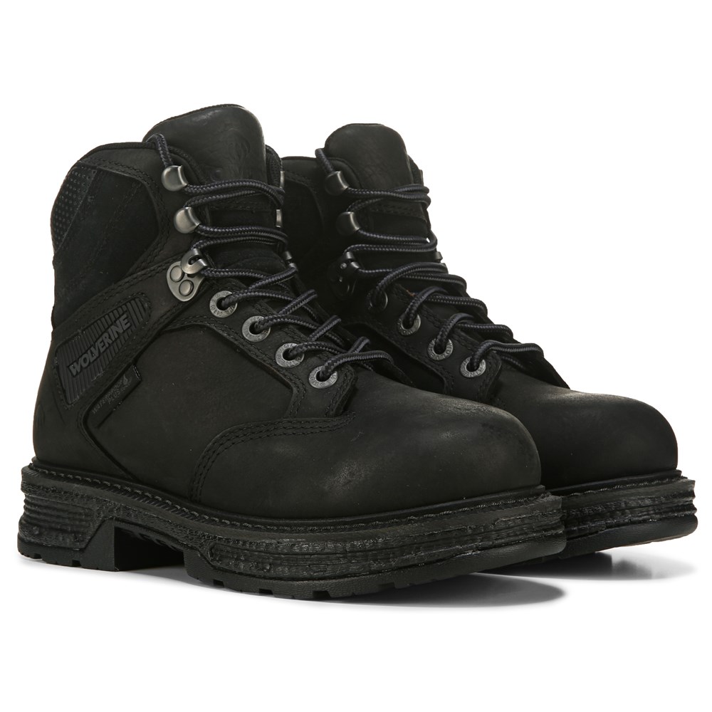 Wolverine black outlet logger boots