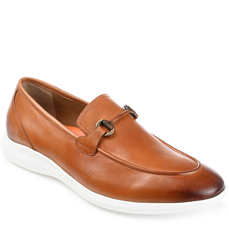 Thomas & Vine Men's Burns Bit Loafers (Cognac Leather) - Size 9.0 M