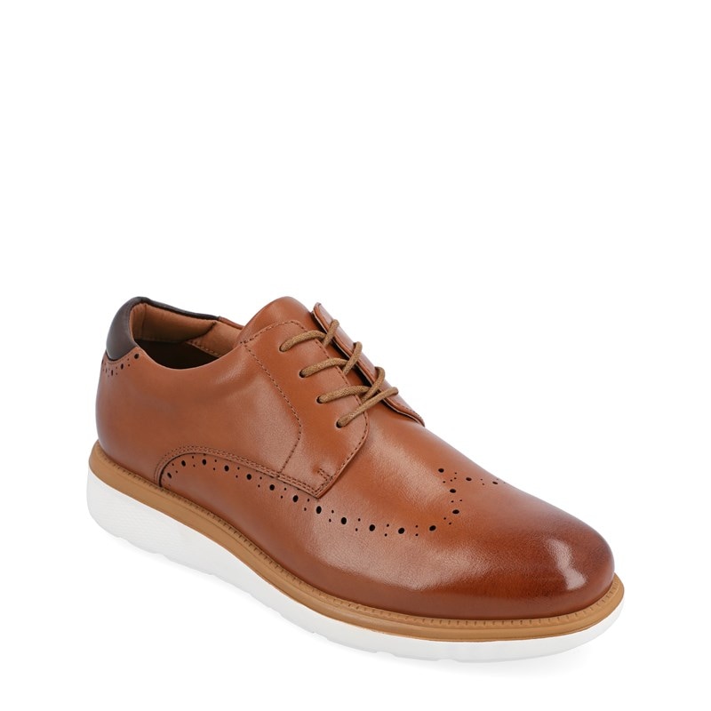 Vance Co. Men's Ramos Wingtip Oxford Shoes (Chestnut) - Size 11.0 M