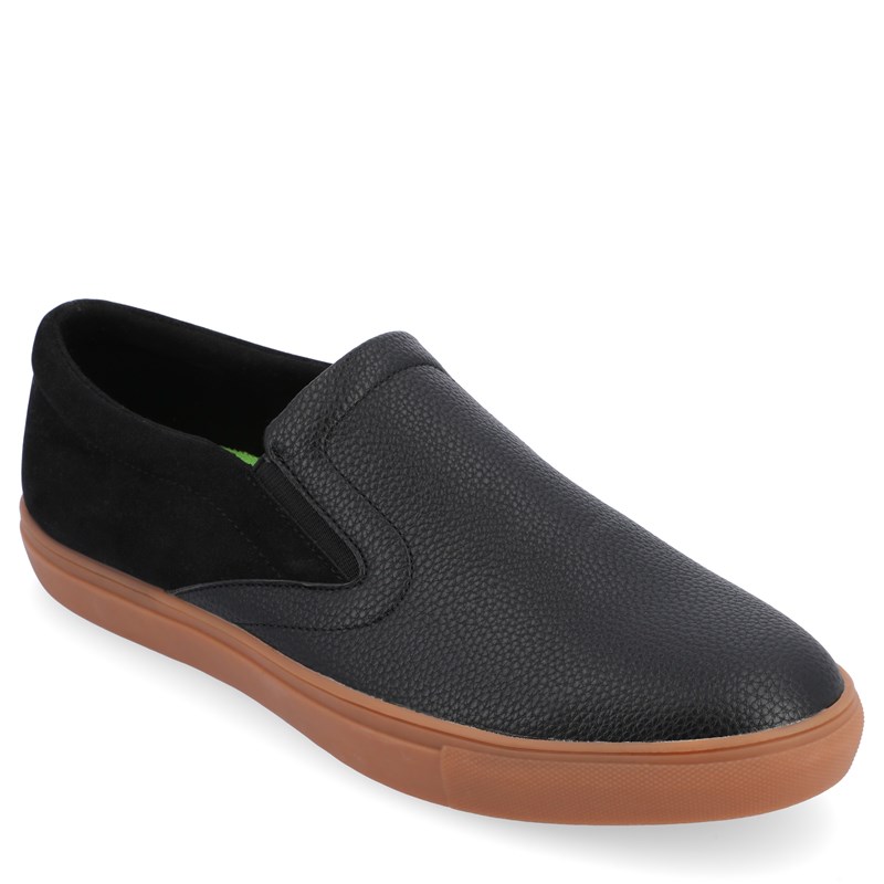 Vance Co. Men's Wendall Slip On Sneakers (Black) - Size 10.5 M