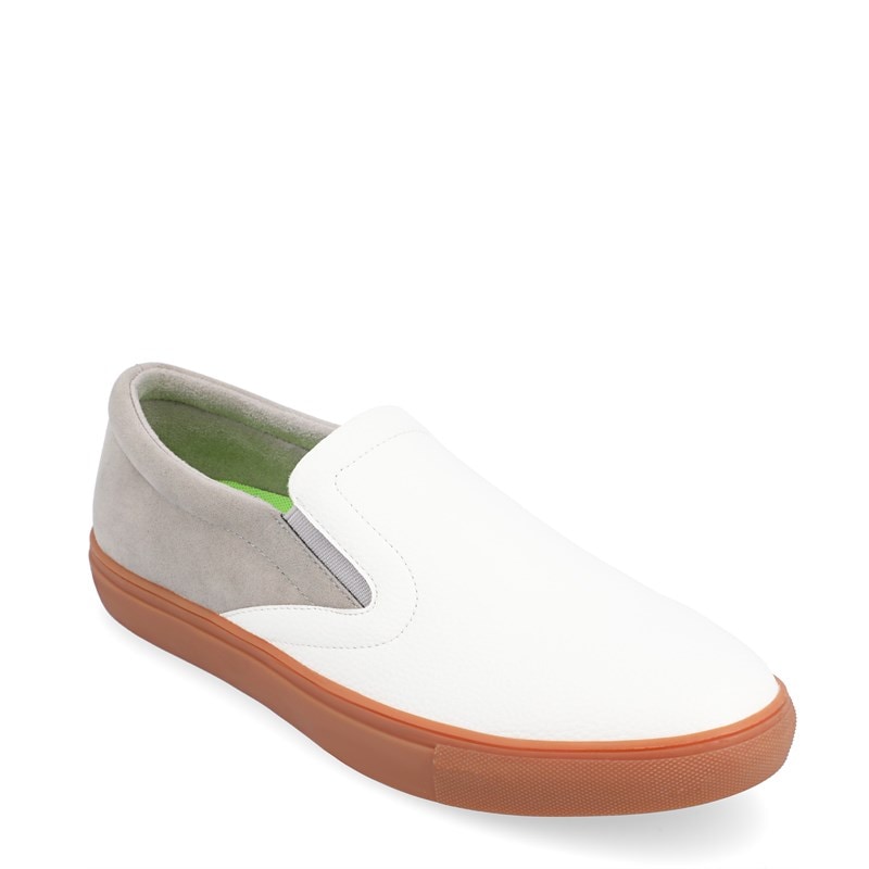 Vance Co. Men's Wendall Slip On Sneakers (White) - Size 10.5 M