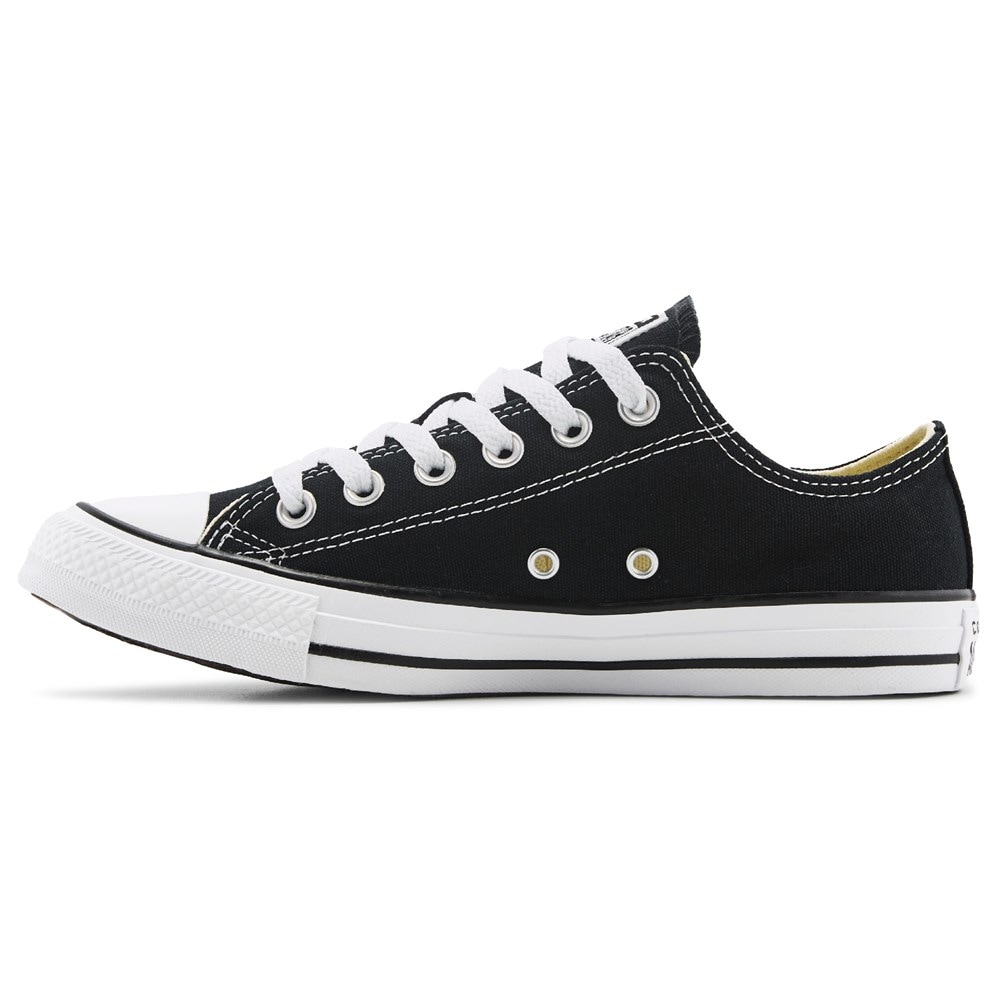 Converse low cut all black best sale