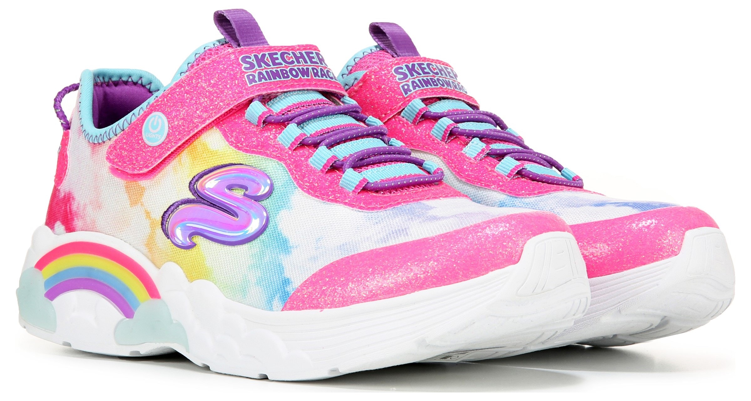 Vleien Toestemming Wanorde Skechers Kids' Rainbow Racer Clouds Light Up Sneaker Little/Big Kid |  Famous Footwear
