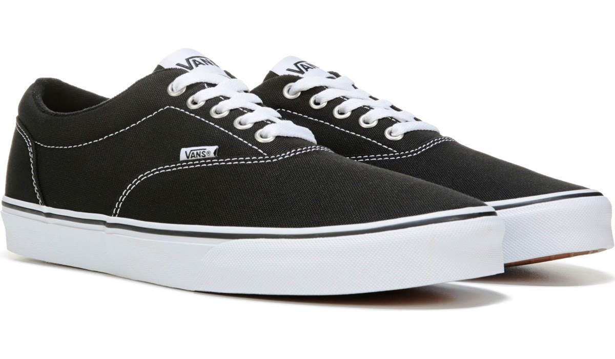 black and white low top vans