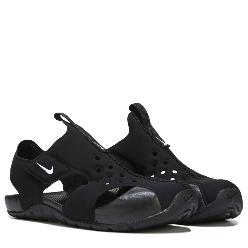 Nike Kids' Sunray Protect 2 Sandal Little Kid Sandals (Black/White) - Size 2.0 M