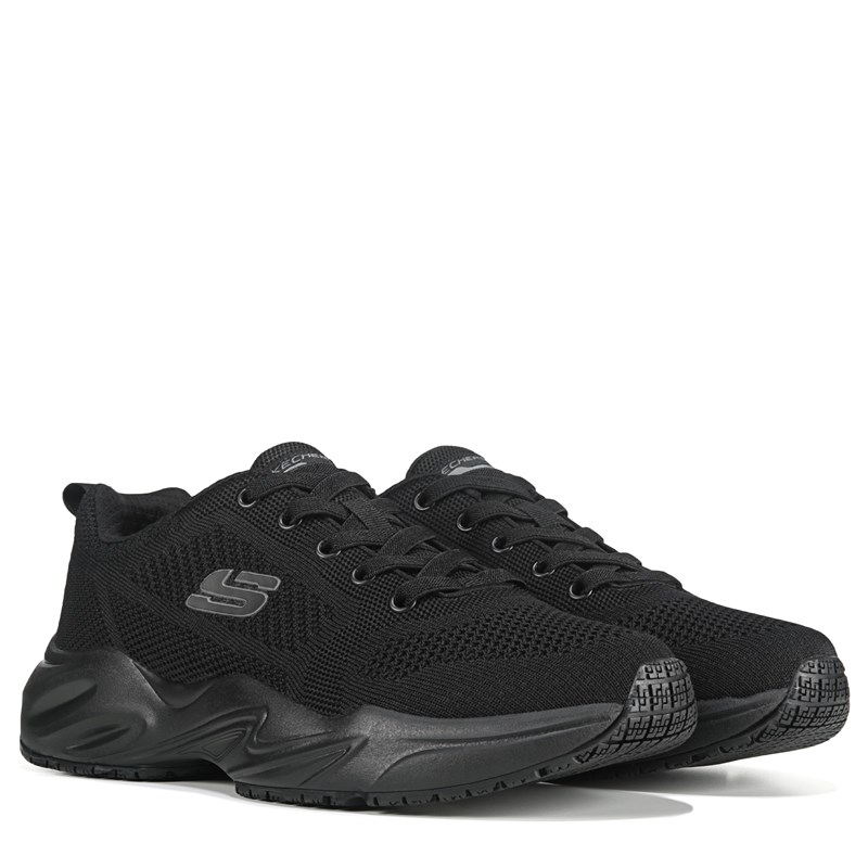 Skechers Work Men's Stamina Airy Slip Resistant Athletic Work Sneakers (Black) - Size 8.5 M