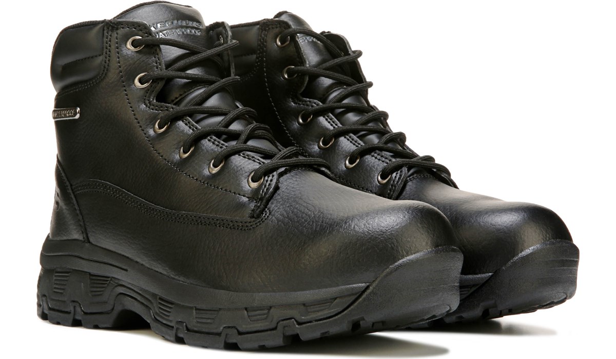 skechers black waterproof boots