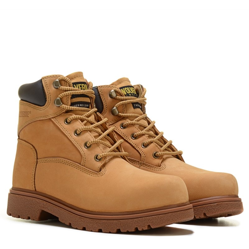 Wolverine Men's Cheyenne Slip Resistant Medium/Wide Work Boots (Gold Tan) - Size 10.5 M