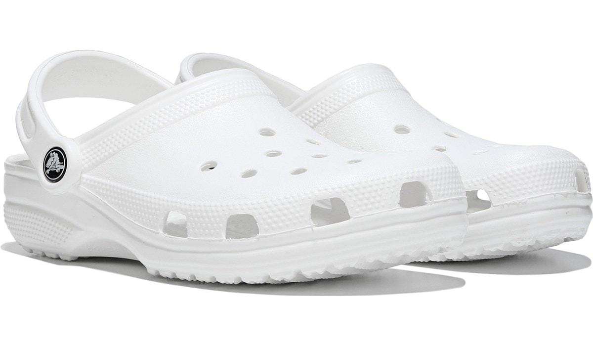 white women's crocs size 8