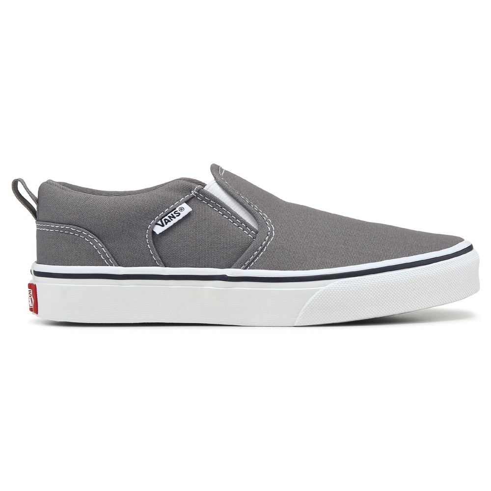 White slip on vans famous outlet footwear