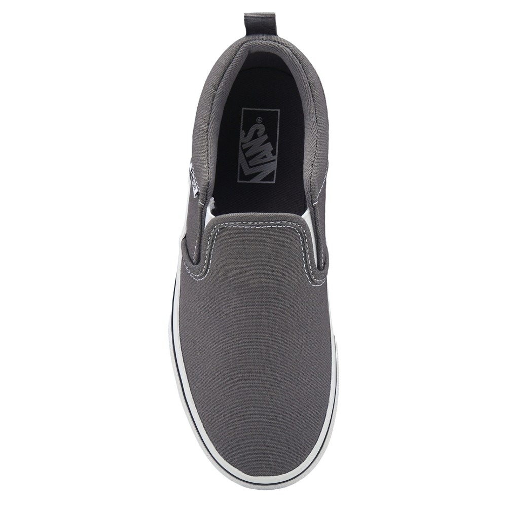 Dark grey slip on vans hotsell