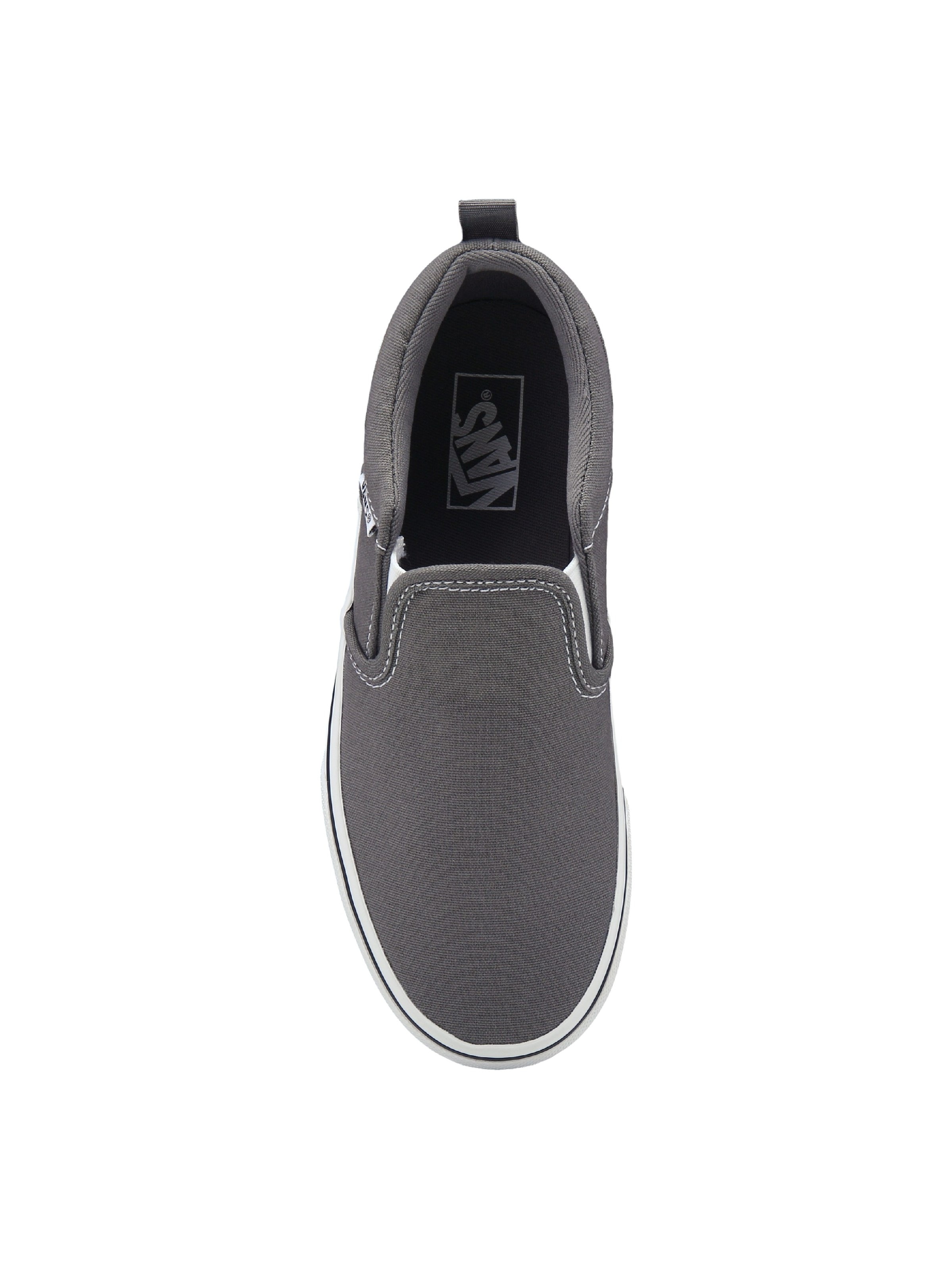 Shops grey slip on vans