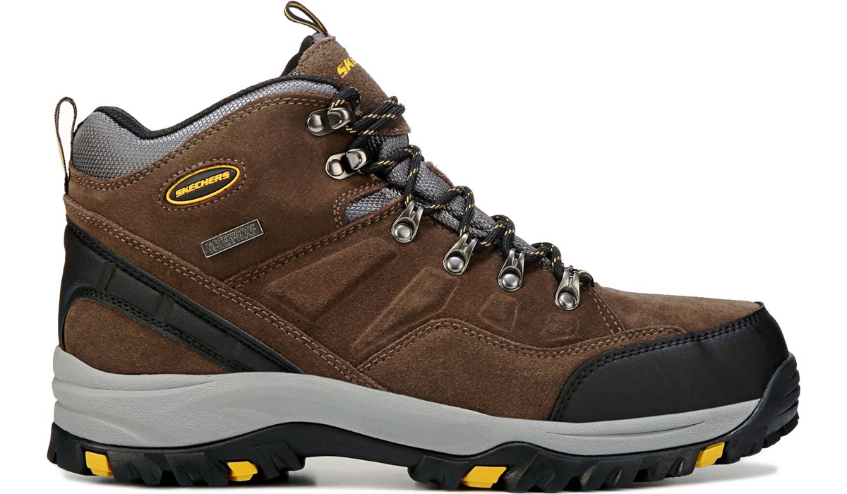 Skechers Men's Pelmo Medium/Wide Waterproof Hiking Boot | Famous Footwear