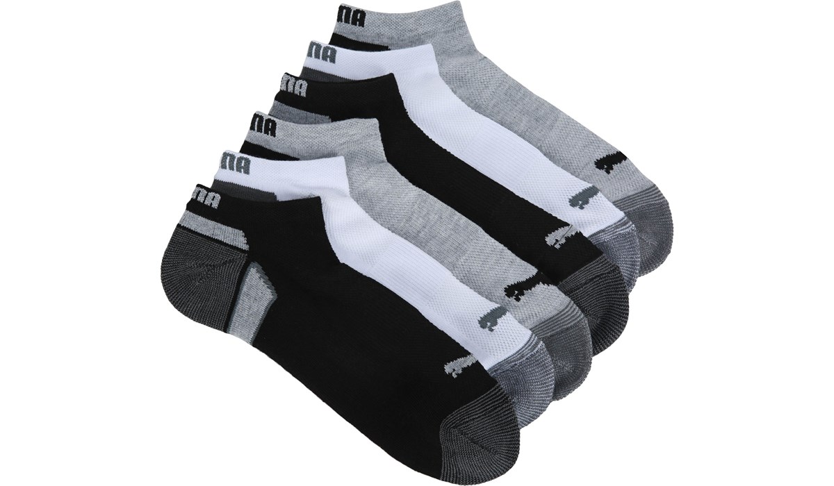 PUMA Men's 6 Pack Low Cut Socks | Famous Footwear