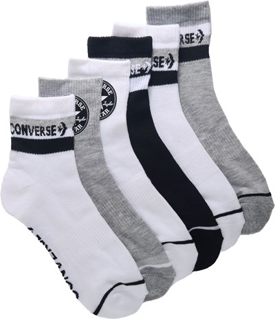 Converse Women s 6 Pack Quarter Socks Famous Footwear