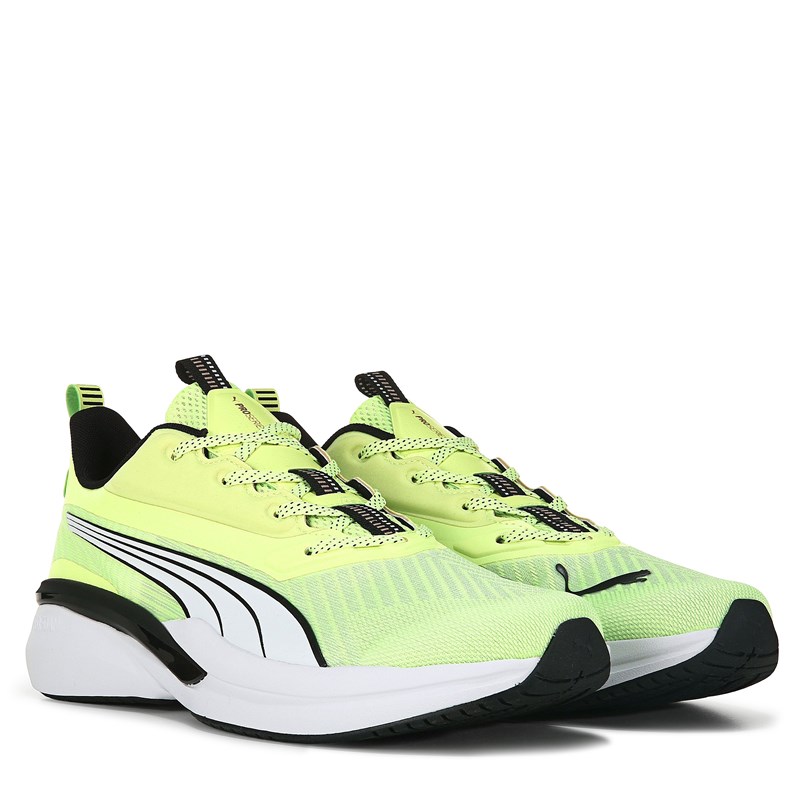Puma Men's Hyperdrive Profoam Speed Running Shoes (Yellow/White/Black) - Size 10.0 M
