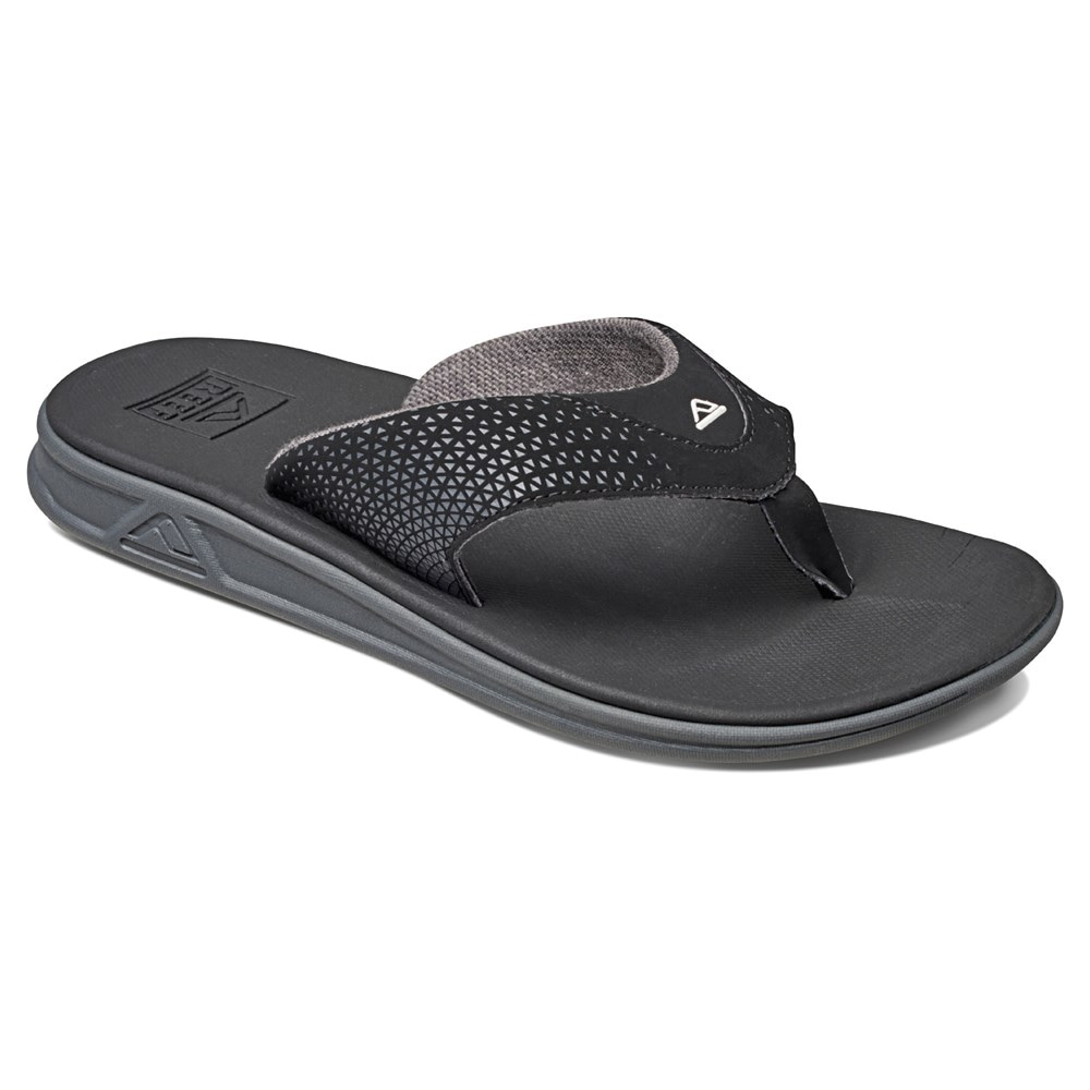 NEW Reef Slammed Rover Flip Flop Sandals, Color Black w/ Gray Sole, Mens  Size 8