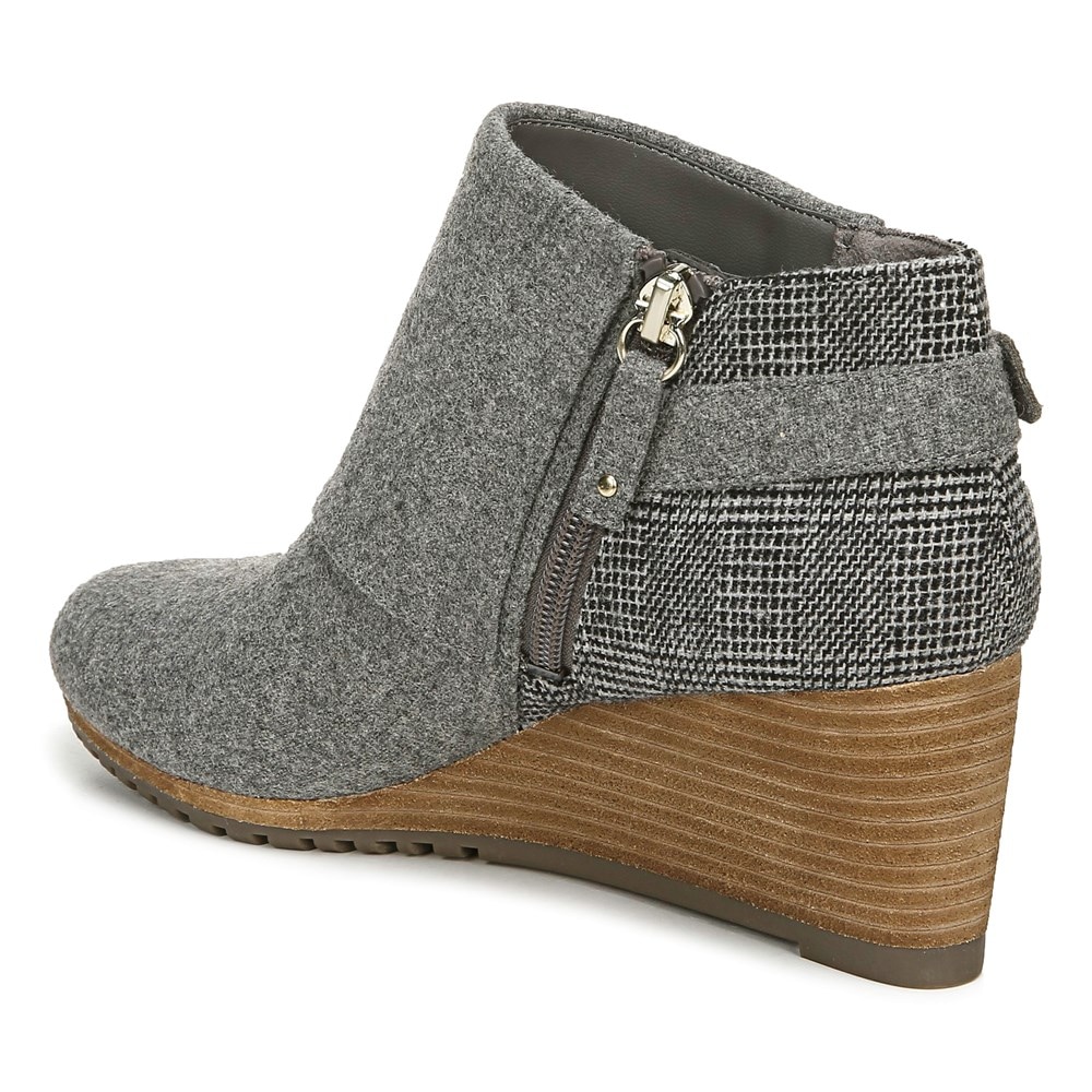 Dr scholl's create sales wedge bootie grey