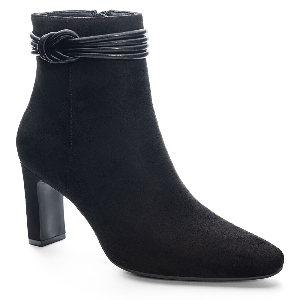 Black ankle sales boots famous footwear