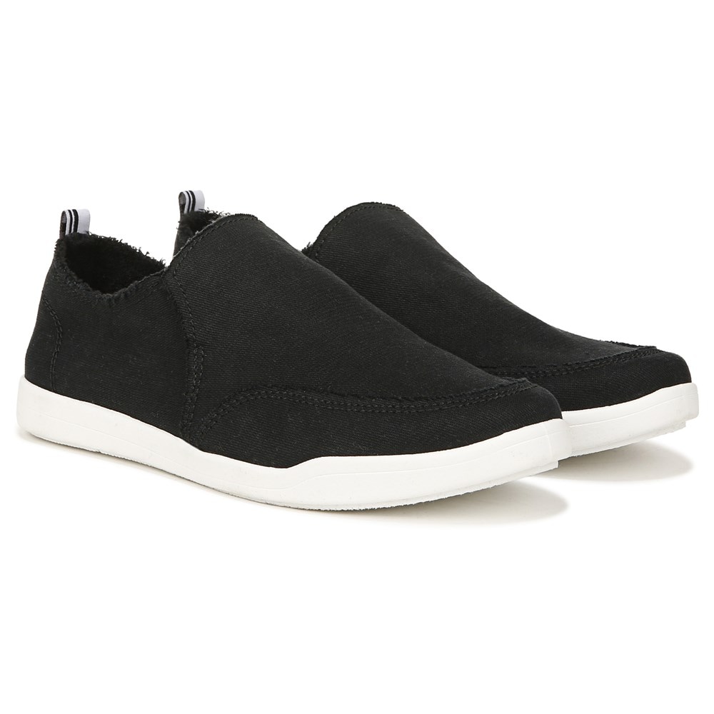 Cute Daisy Women’s Black Slip-on Canvas 2024 Shoes