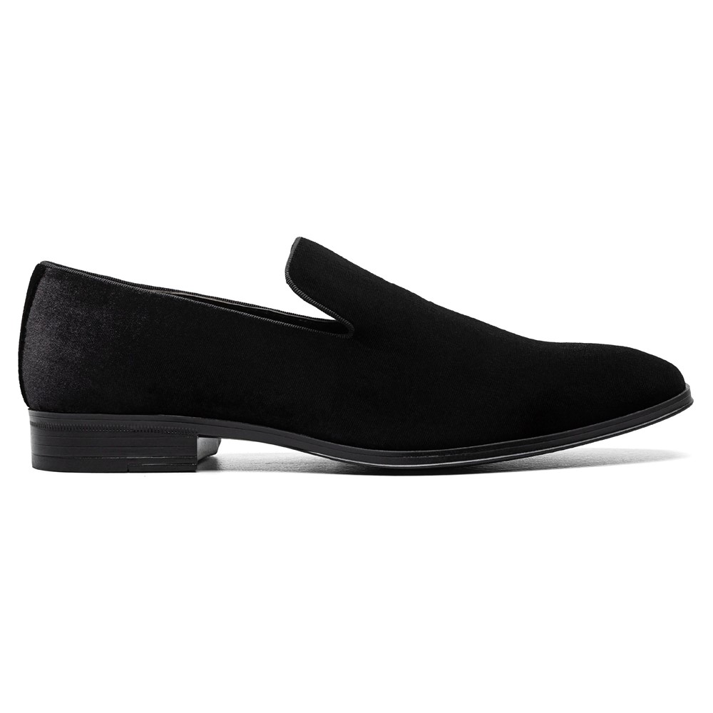 Stacy adams black suede clearance loafers