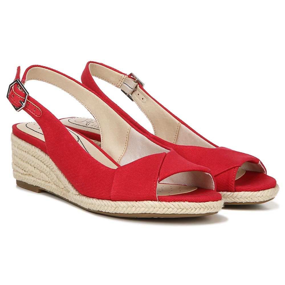 Lifestride red sale sandals