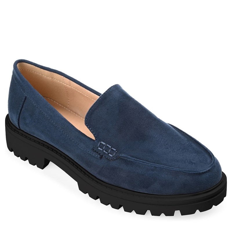 Journee Collection Women's Erika Wide Loafers (Navy) - Size 7.5 W