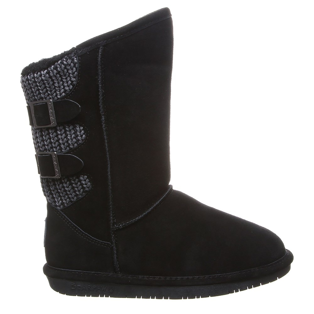 Bearpaw boshie boots on sale black