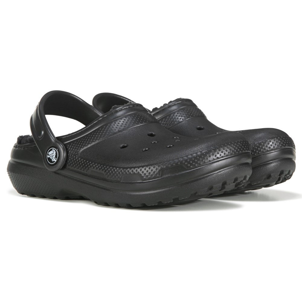 Crocs Kids Classic Fuzz Lined Clog Little Kid Famous Footwear