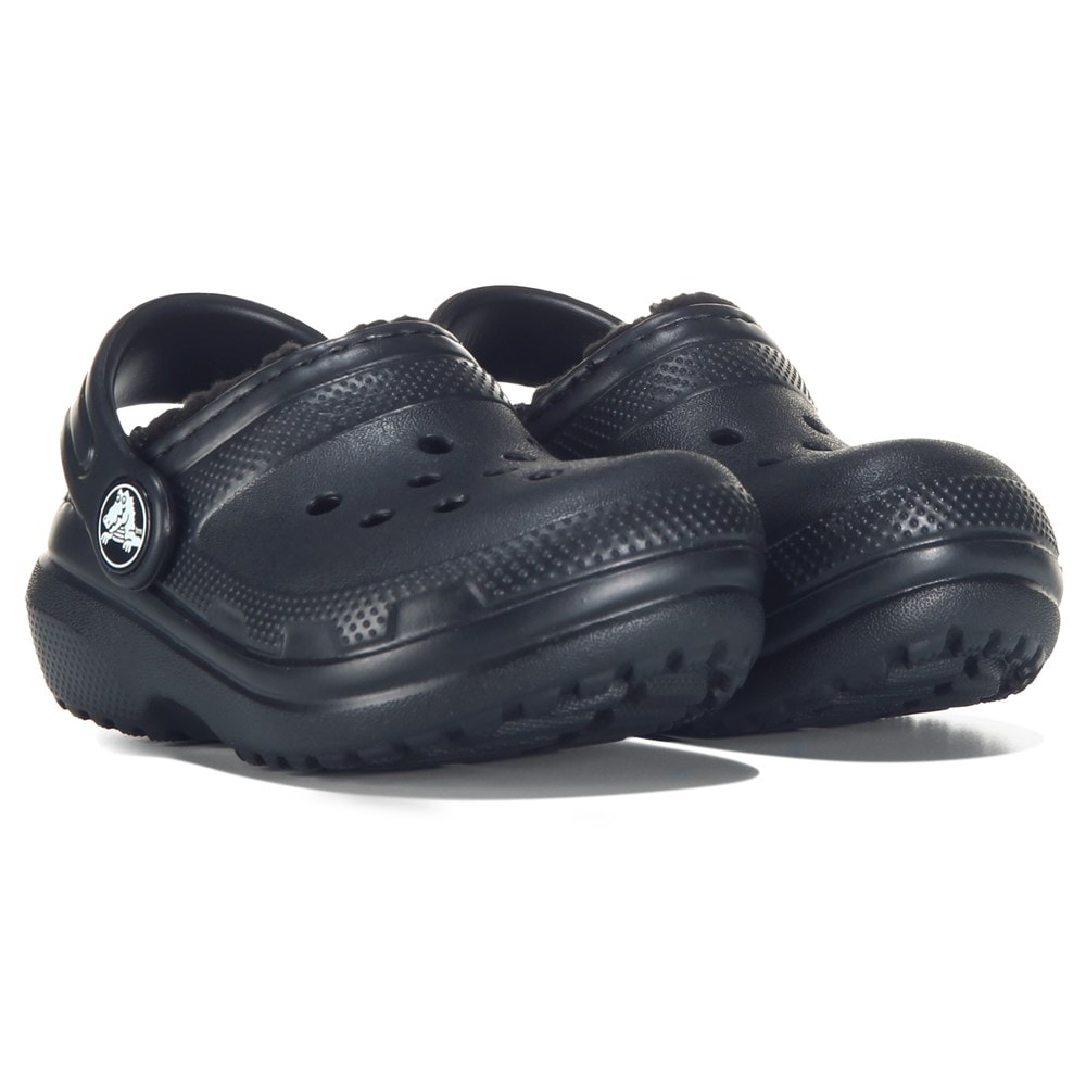 Classic lined crocs fashion black