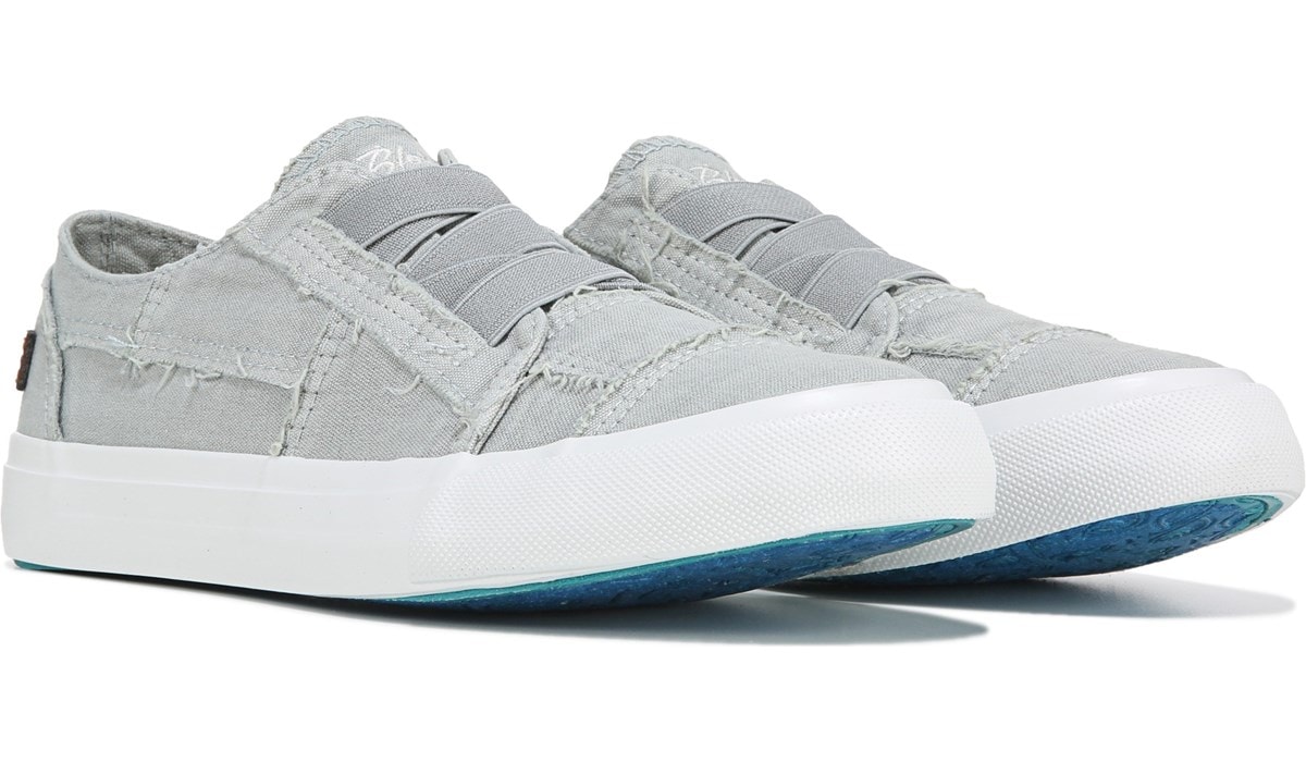gray slip on tennis shoes