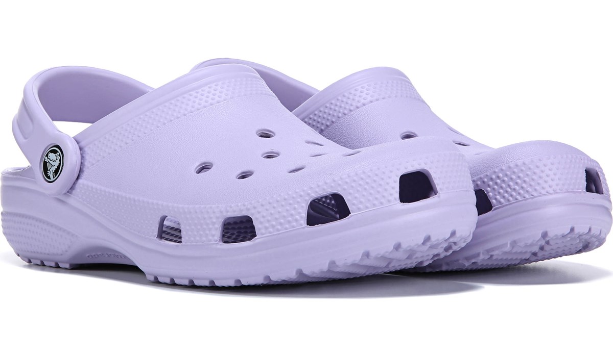 light purple fur crocs