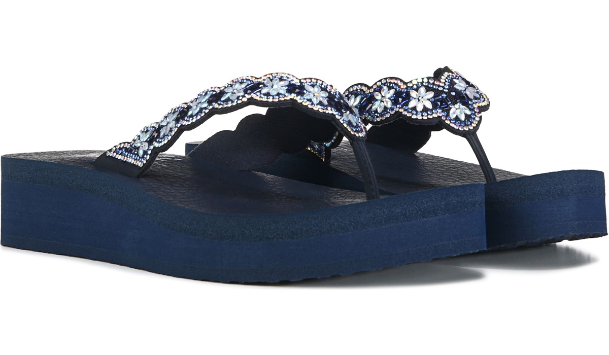 ledematen Twisted Ritueel Skechers Women's Vinyasa Happy Spring Flip Flop Sandal | Famous Footwear