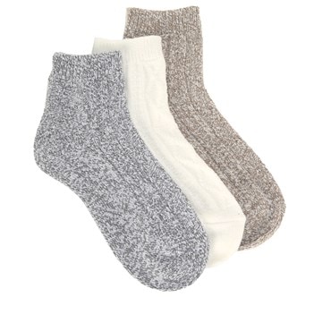 Sof Sole Women's 3 Pack Luxe Ultra Soft Ankle Socks | Famous Footwear