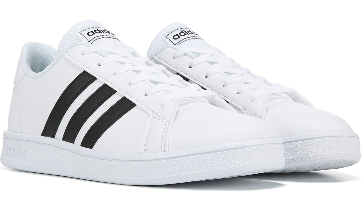adidas kids white sneakers